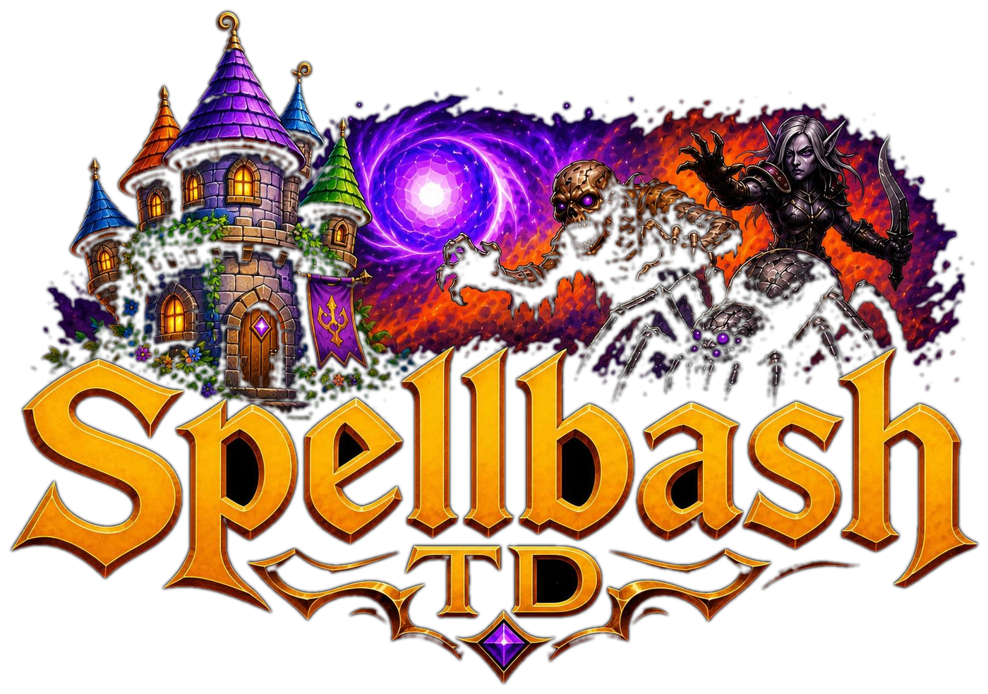 Spellbash TD logo
